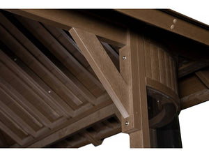 Copertura per spa "Bali" - 330 x 330 x 323 cm - Wenge