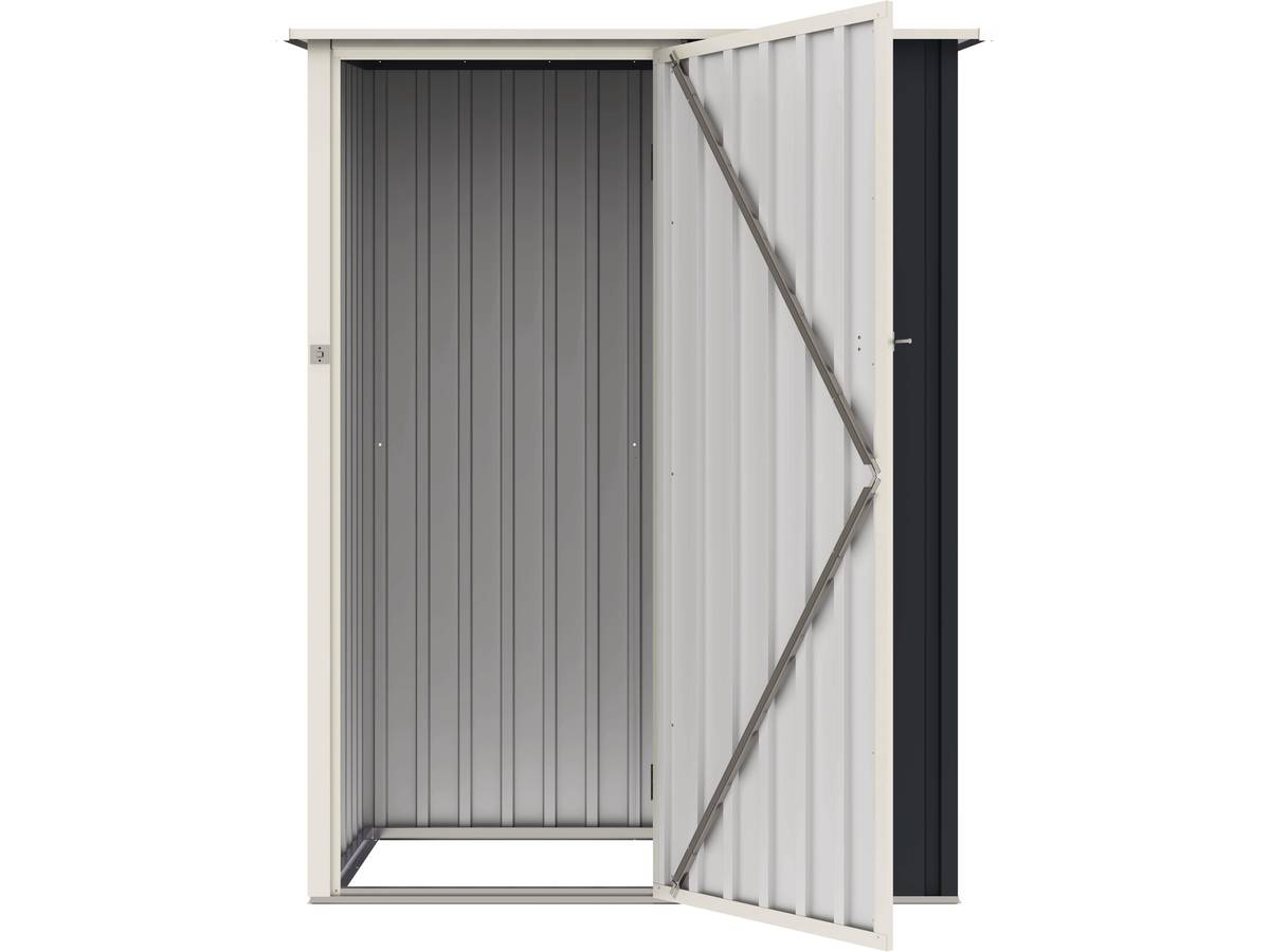 Casetta da giardino in metallo "Vega II" - 1.35 m² - Grigio