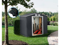 Capanno da giardino in metallo - "Vegas" - 2,7 m² con grondaia