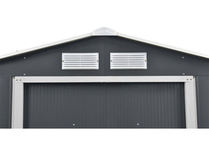 Capanno da giardino in metallo - "Vegas" - 2,7 m² con grondaia