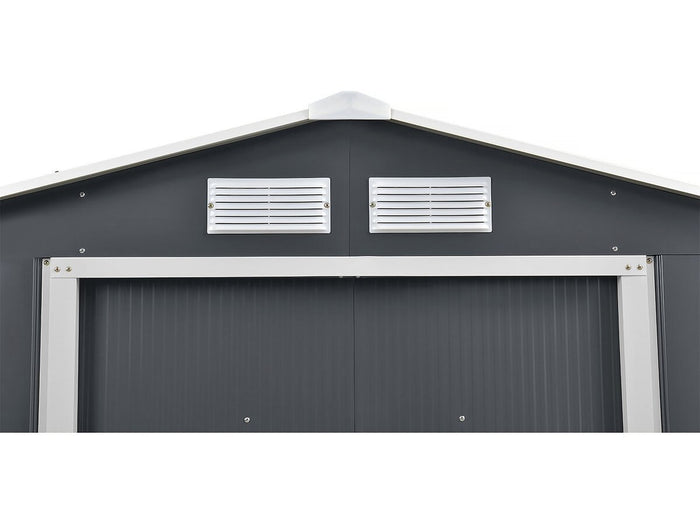 Capanno da giardino in metallo - "Vegas" - 2,7 m² con grondaia