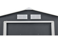 Casetta da giardino in metallo - "Vegas" - 4,07 m² con grondaia e collettore d'acqua