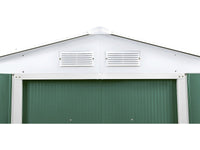 Capanno da giardino in metallo - "Rosas " - 7,06 m² con serbatoio per il recupero dell'acqua e grondaia