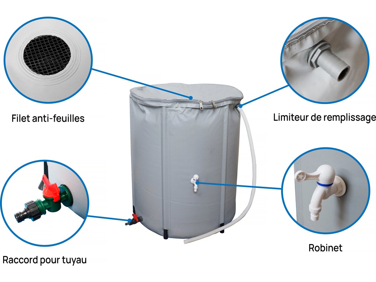 Casetta da giardino in metallo "Dallas" - 4,07 m² con grondaia e collettore d'acqua