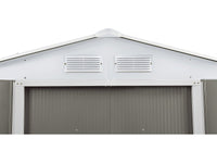 Capanno da giardino in metallo "Dallas" - 5,29 m² con grondaia e serbatoio per il recupero dell'acqua