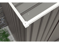 Capanno da giardino in metallo "Dallas"- 8,84 m² con grondaia e serbatoio per il recupero dell'acqua