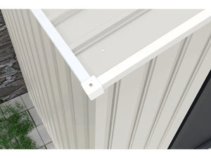 Casetta da giardino in metallo "Nebraska" - 4,07 m² con grondaia e collettore d'acqua