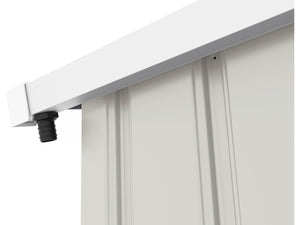 Casetta da giardino in metallo "Nebraska" - 5,29 m² con grondaia e raccoglitore d'acqua