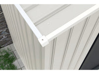 Casetta da giardino in metallo "Nebraska" - 5,29 m² con grondaia e raccoglitore d'acqua