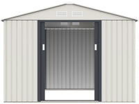 Casetta da giardino in metallo "Nebraska" - 5,29 m² con grondaia e raccoglitore d'acqua