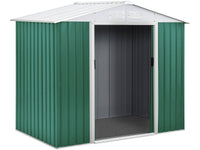 Capanno da giardino in metallo "Rosas" 2,71 m² con riparo legna