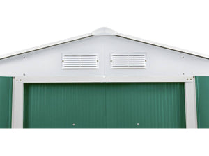 Capanno da giardino in metallo "Rosas" 2,71 m² con riparo legna