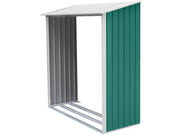 Capanno da giardino in metallo "Rosas" 4,07 m² con riparo legna