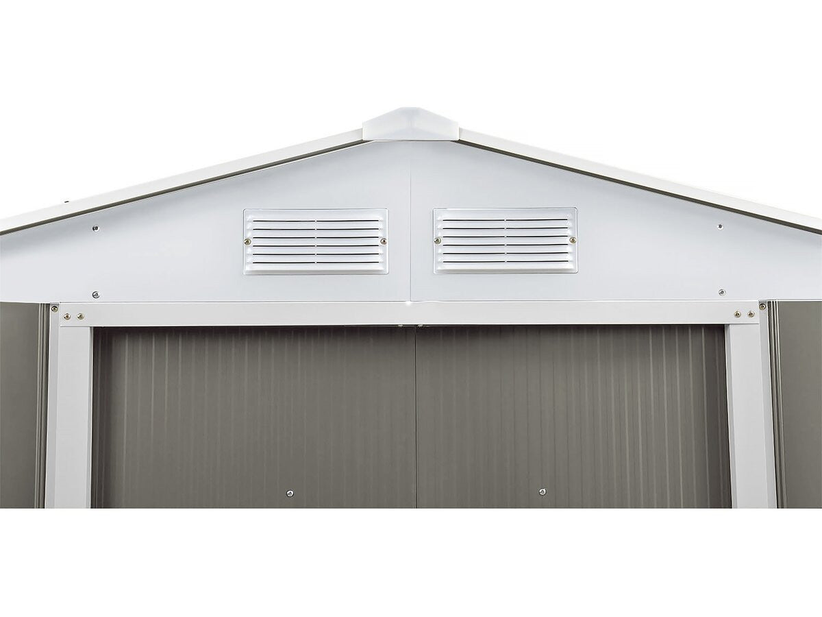 Capanno da giardino in metallo "Dallas" - 12,99 m² con grondaia