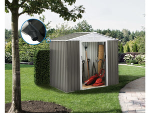 Casetta da giardino in metallo "Dallas" - 4,07 m² con grondaia