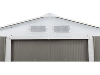 Capanno da giardino in metallo "Dallas" - 8,84 m² con pannelli solari