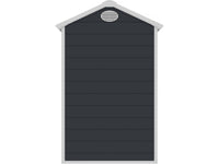 Casetta da giardino in resina "Texas" - Antracite