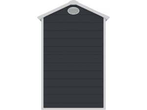 Casetta da giardino in resina "Texas" - Antracite