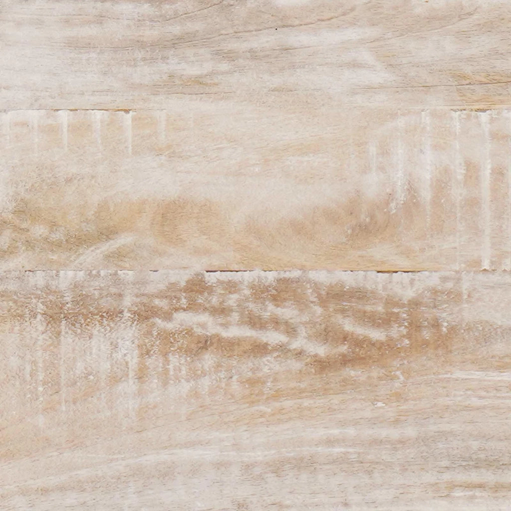 Mobile TV Bianco 100 x 33,5 x 46 cm Legno di mango massello 4018386