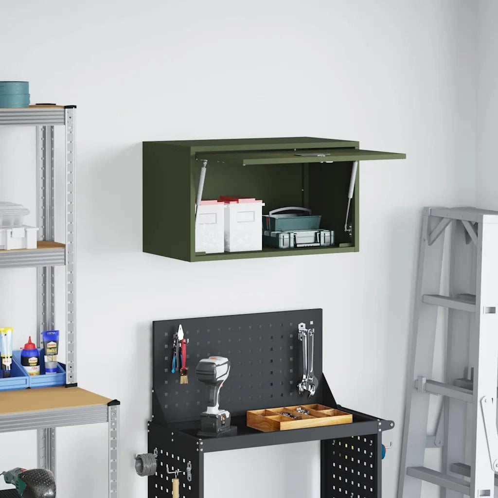 Armadio a muro per garage Oliver verde 60 x 33 x 35 cm 883283