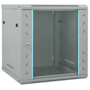 Armadio di rete industriale per interni 60 x 60 x 65 cm con sistema di sicurezza moderno in acciaio grigio codice 02_0059069.