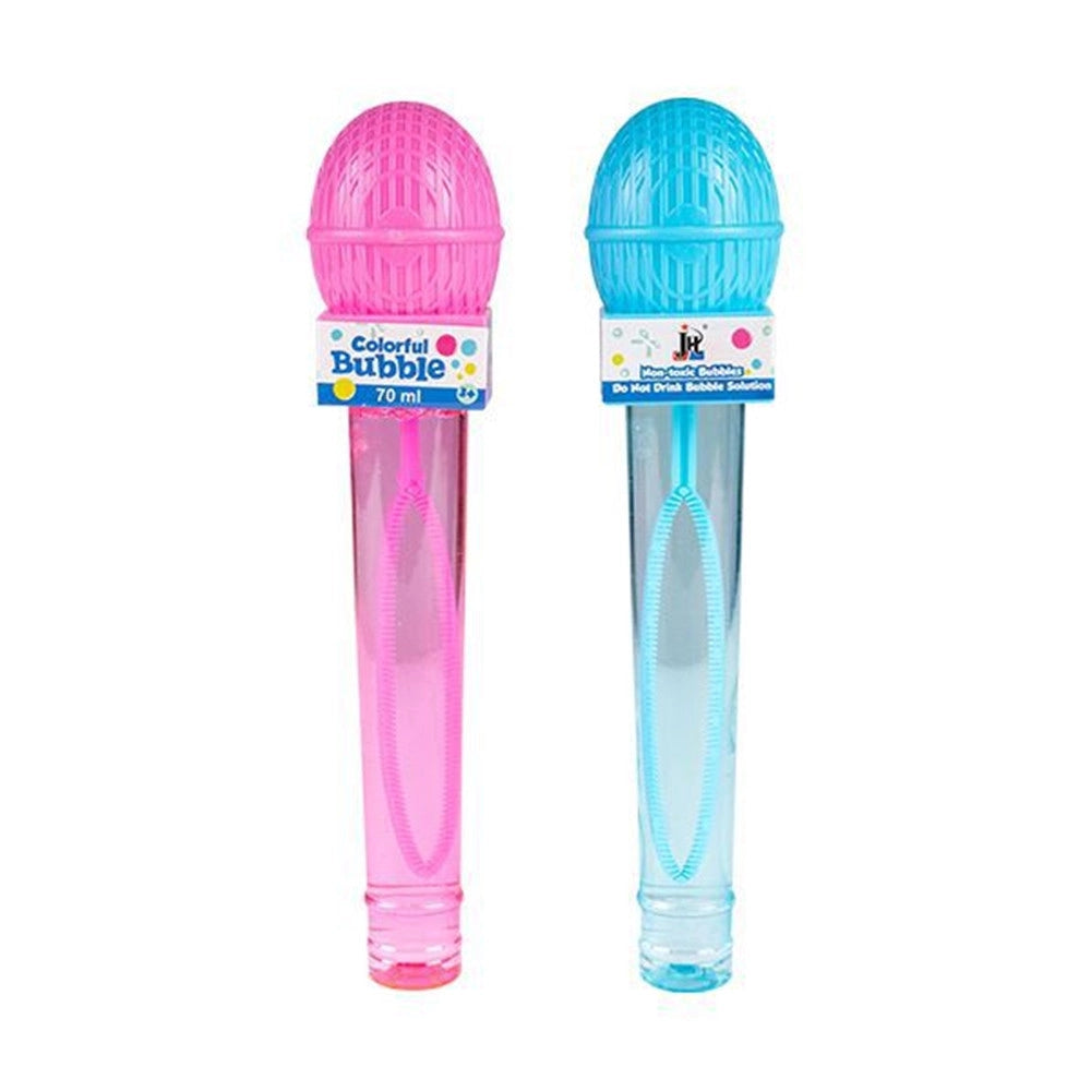 Trade Shop - Bacchetta Per Bolle Di Sapone Da 22cm A Forma Di Microfono 70ml In 2 Colori 6719002 -