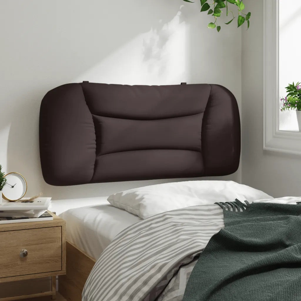 Cuscino Testiera Hvar Marrone Scuro 80 cm in Tessuto 374528