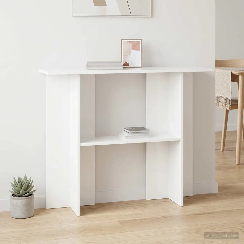 Tavolo consolle Bianco 100 x 30 x 75 cm Legno ingegnerizzato 8001175