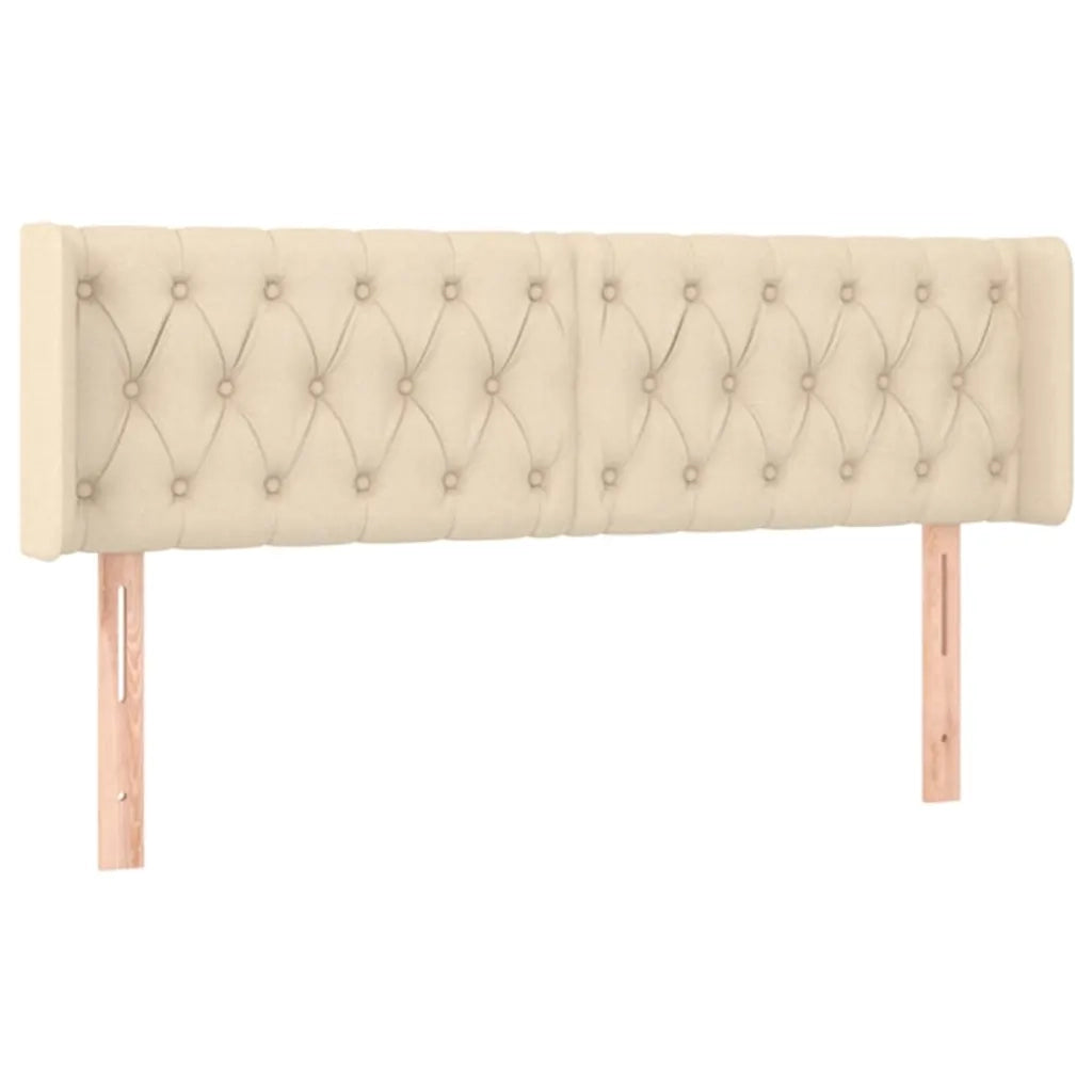 Testiera ad Orecchio Crema 163x16x78/88 cm in Tessuto 3119115