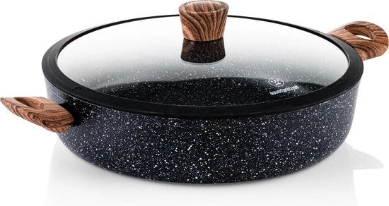Piatto di servizio in acciaio inossidabile da 32 cm per induzione - con coperchio - edizione speciale