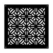 STOCCOLMA - Pannello in PVC traforato - Parasole Misura: 73x73 cm, Colore: nero