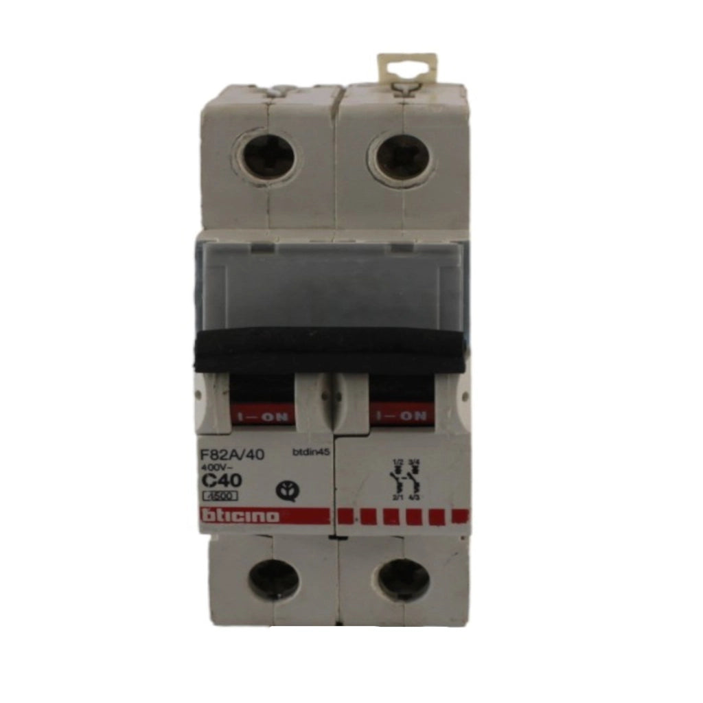 Interruttore magnetotermico 2 poli 2 moduli 40A curva C Bticino