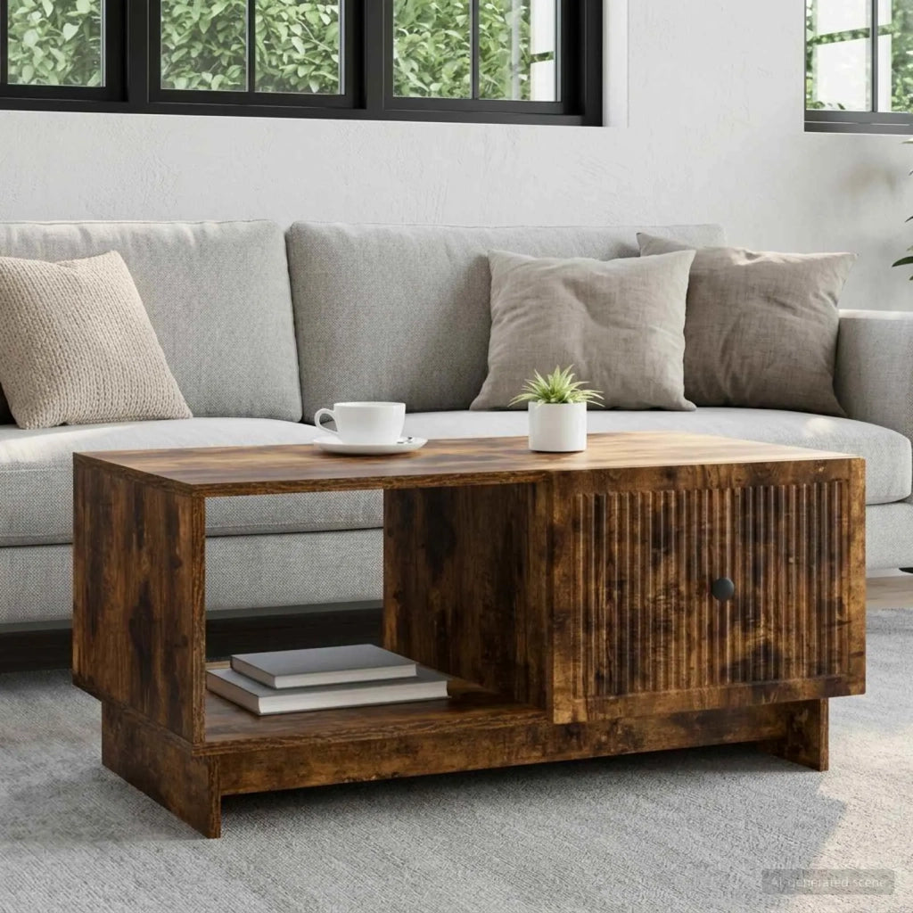 Tavolino da salotto Rovere Fumo 90 x 50 x 40 cm 894040