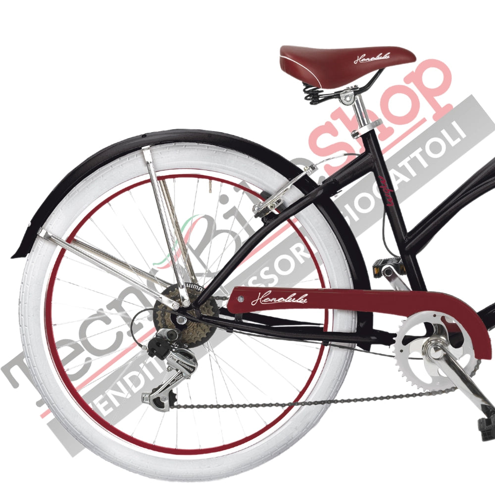 Bici  Cruiser MBM HONOLULU DONNA Ruota 26 pollici colore Nero