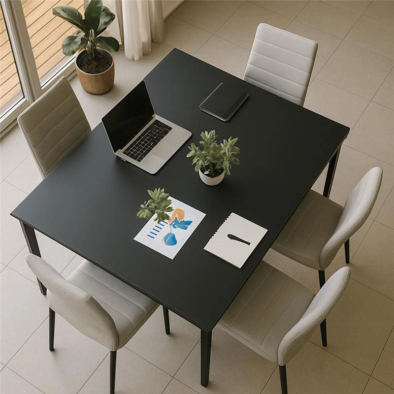 SET 4 SEDIE IMBOTTITE CON SEDUTA SIMILPELLE E GAMBE IN METALLO  DIMENSIONI 40X41X95 CM COLORE BIANCO