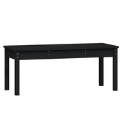 Panchina da Giardino | Panca da Giardino Nera 109x44x45 cm Legno Massello di Pino