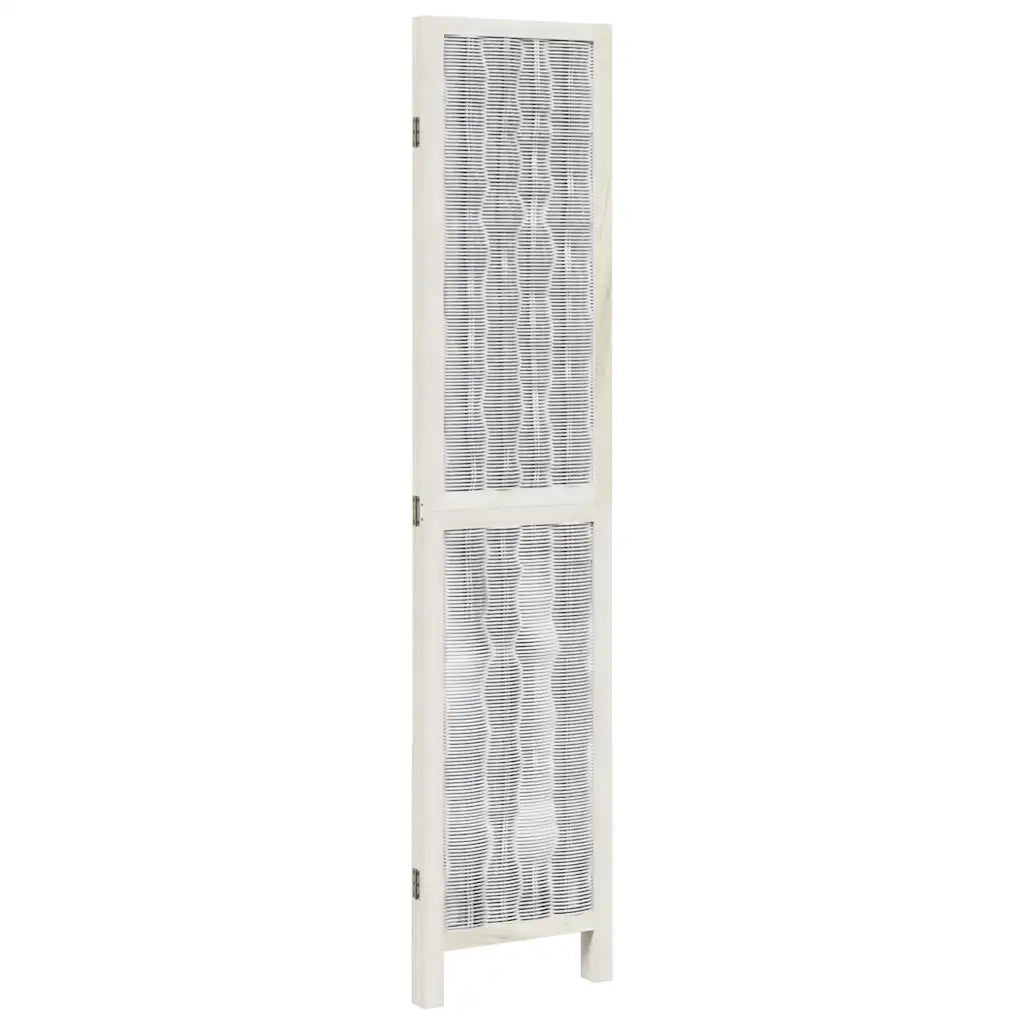 Divisorio Ambienti | Divider per stanze | Paravento 3Pannelli Bianco Legno Massello di Paulownia