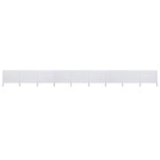 Schermo divisorio in tessuto a 9 pannelli 1200 x 160 cm bianco sabbia 02_0008861