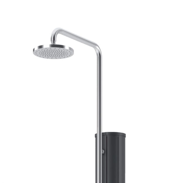 Doccia solare piscina con lavapiedi CHROME in acciaio 304 Astralpool - Doccia Solare Piscina Con Lavapiedi Chrome In Acciaio 304 Astralpool Arancione