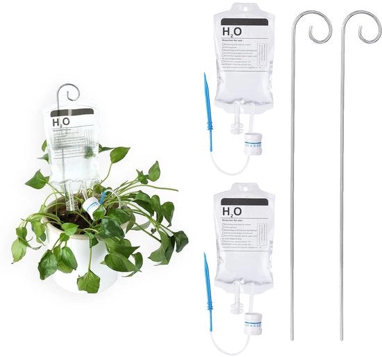 Sistema di Irrigazione a Goccia Automatico per Piante - 2 Sacchetti di Irrigazione per Piante