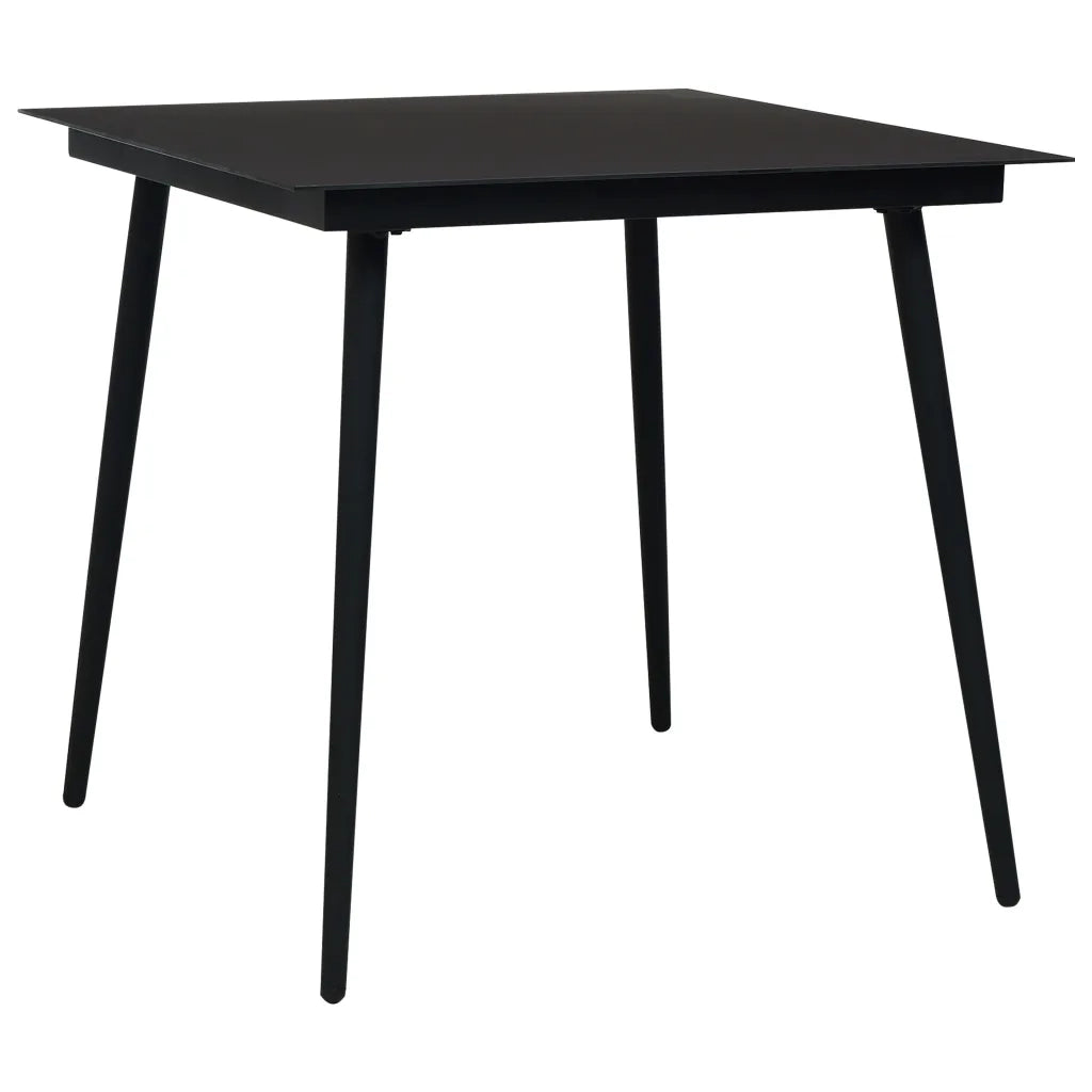 Set da Pranzo da Giardino 5 pz in Polyrattan e Vetro cod mxl 37720
