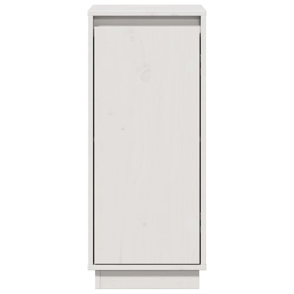 Buffet credenza cassettiera armadio mobile contenitore organizer per cucina soggiorno salotto 31,5 x 34 x 75 cm legno massello di pino bianco 02_0030227
