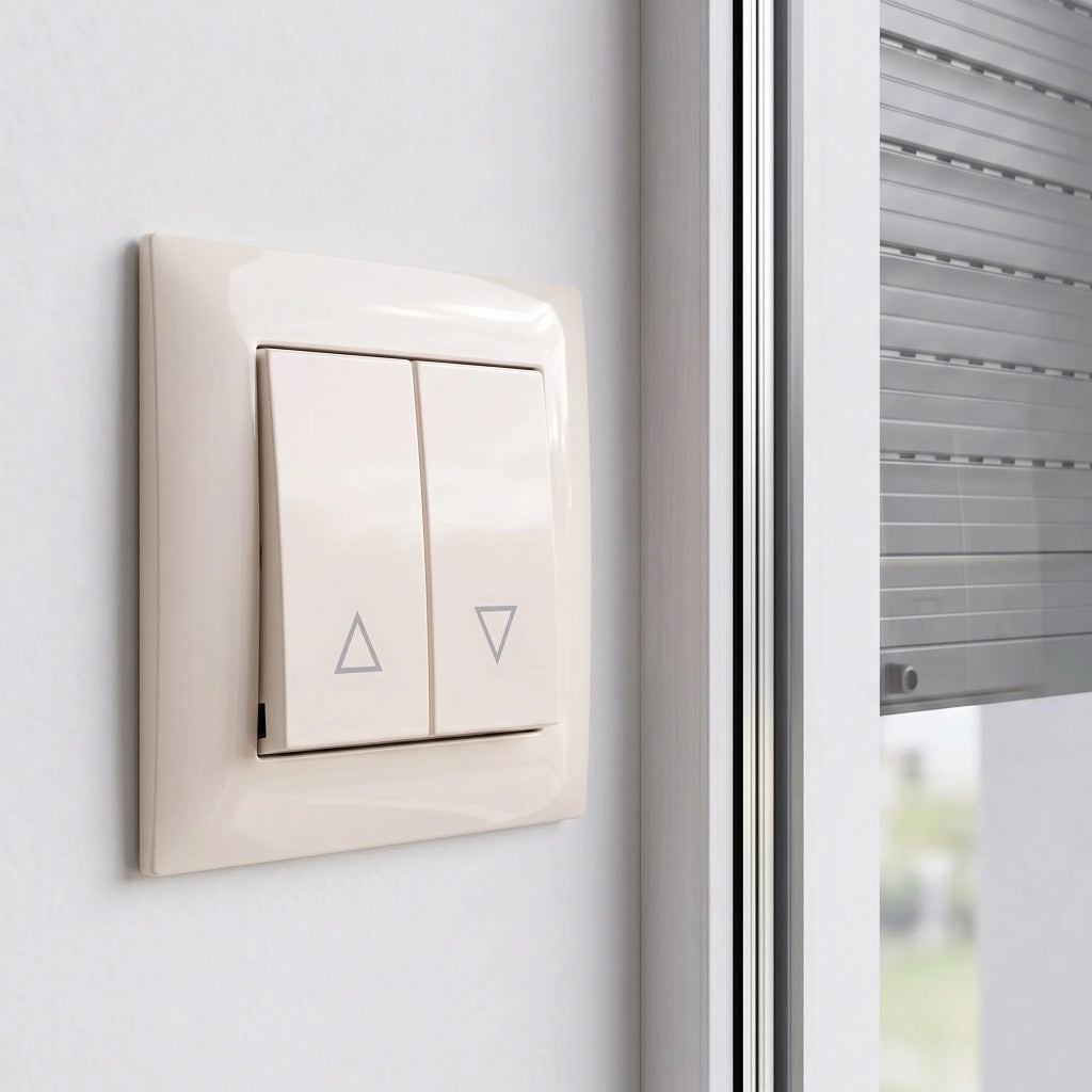 Interruttore Per Veneziane Con Cornice Oste Jnh009-w Beige