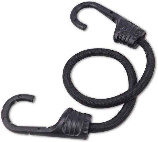 Corda bungee con ganci, 10 pacchetto espansione con ganci, diverse misure universali, cinture di bagaglio con ganci, cinghie di trazione extra resistenti con ganci per vele, biciclette, motocicli, automobili, veicoli (45 cm)