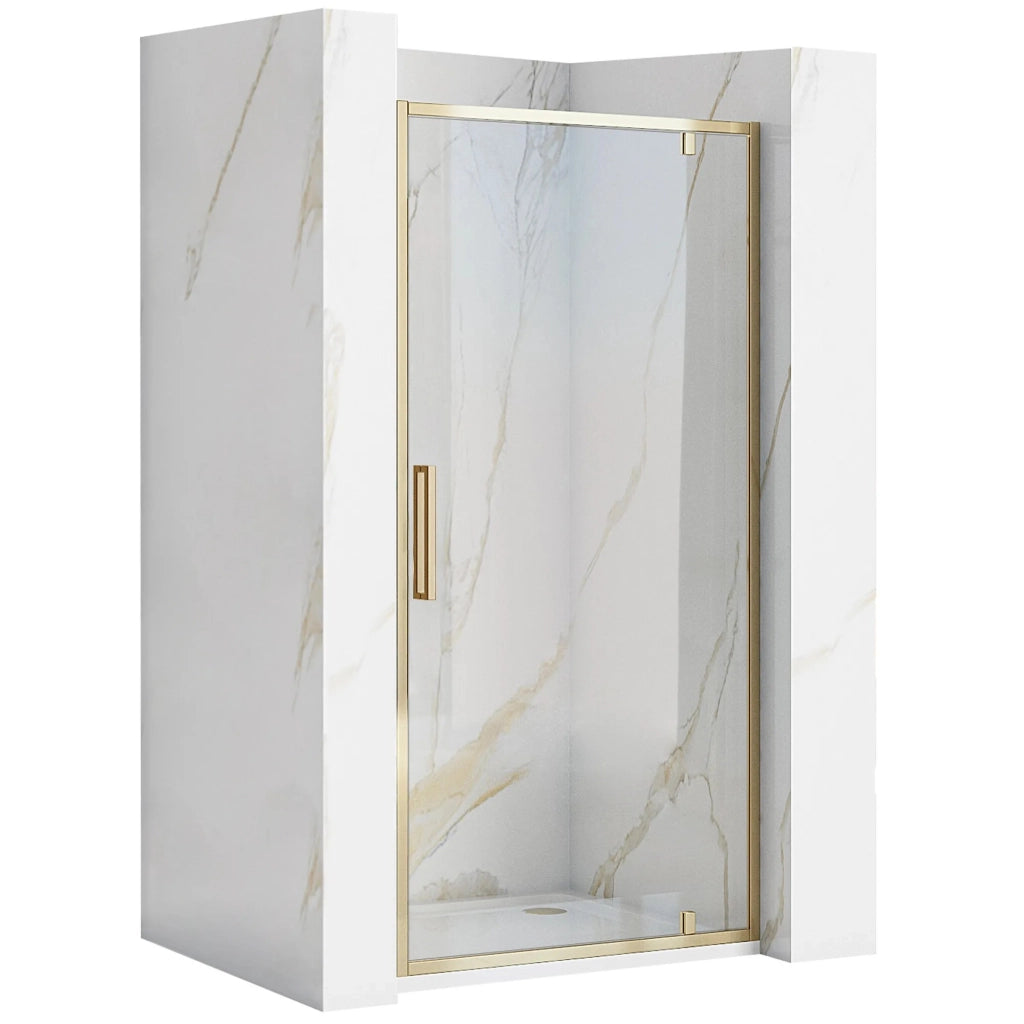 Porta Doccia Rea Rapid Swing Gold 90