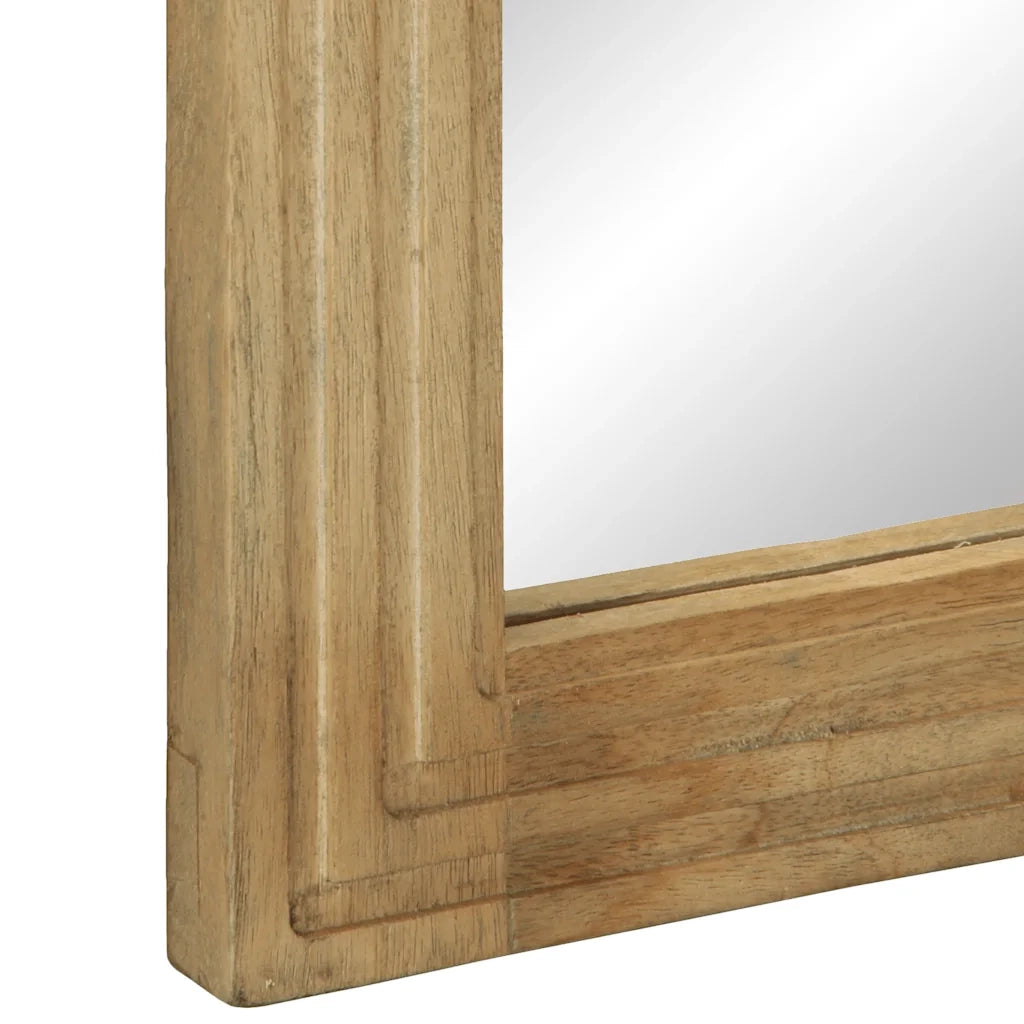 Specchio da Bagno Marrone 50x70x3 cm in Legno Massello di Mango 4017751
