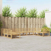 Set di divani da esterno 9 pcs Bianco 404 x 245,5 x 73 cm 3387018