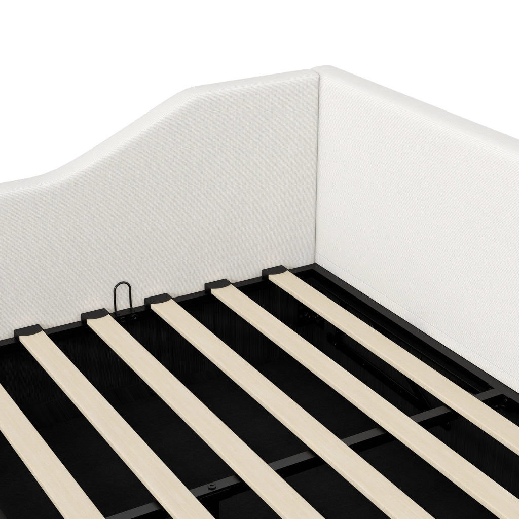 Letti contenitori 140x200 con contenitore; MDF e compensato; beige