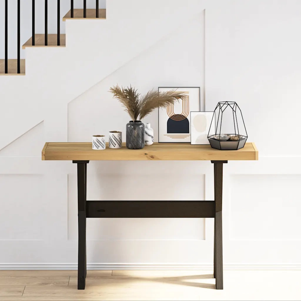 Tavolo Consolle | Tavolo d'Ingresso NOAIN Gambe Forma X 120x30x75 cm Legno Massello