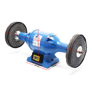 Lucidatrice 750W 2 dischi di lucidatura Ø 200mm Smerigliatrice doppia Struttura e supporto robusti